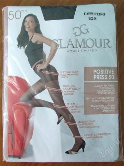 Лот: 896964. Фото: 1. Колготки Glamour с распределенным... Колготки, чулки