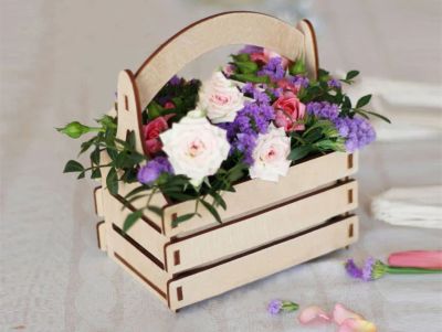 Лот: 21637365. Фото: 1. Интерьерный ящик-кашпо для цветов... Кашпо, горшки, вазоны для цветов