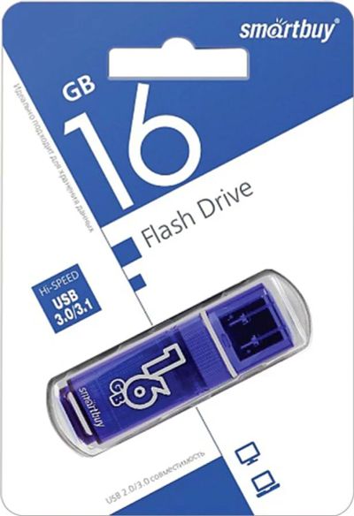 Лот: 16587606. Фото: 1. USB Flash 16 GB USB 3.0 SmartBuy. USB-флеш карты
