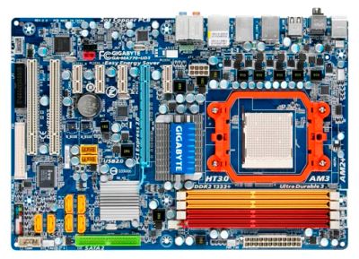 Лот: 6668668. Фото: 1. Материнская плата AM2+ Gigabyte... Материнские платы