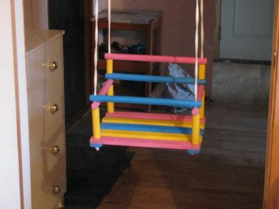 Лот: 3865016. Фото: 1. Деревянная качеля. Ходунки, прыгунки, качели