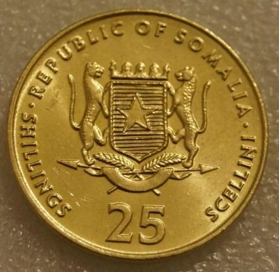 Лот: 7670074. Фото: 1. 25 шиллингов 2001 Сомали 25 Shillings... Африка
