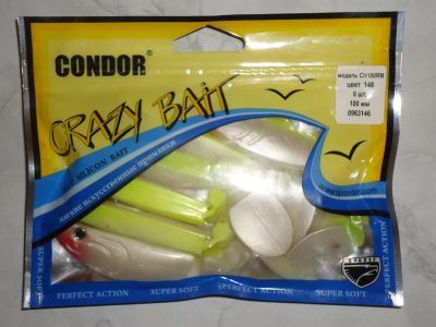 Лот: 3204878. Фото: 1. Виброхвосты "Condor" Crazy Bait... Прикормки, приманки