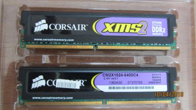 Лот: 11320806. Фото: 1. Оперативка Corsair 2х1Gb. Оперативная память