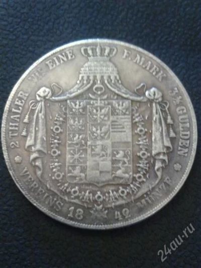 Лот: 1749657. Фото: 1. Монета два Талера серебро 24,2гр... Россия до 1917 года