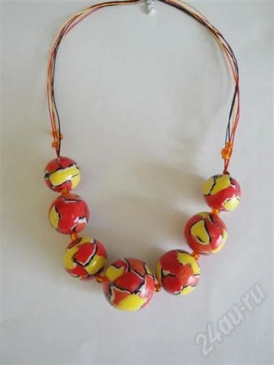 Лот: 412320. Фото: 1. Изделие из полимерной глины,колье... Колье
