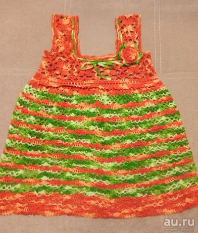 Лот: 17632597. Фото: 1. Платье детское вязаное. Платья, сарафаны