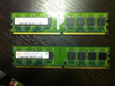 Лот: 3745512. Фото: 1. hynix 1gb x2 DDR2. Оперативная память