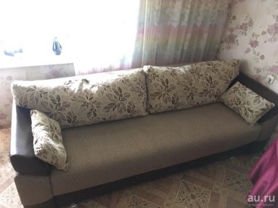 Лот: 13843582. Фото: 1. Диван и кресло-кровать, один комплект... Диваны