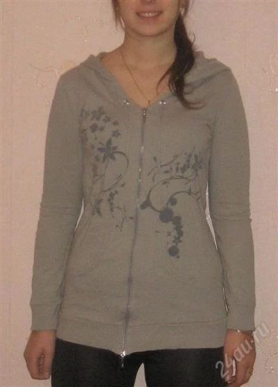 Лот: 2224881. Фото: 1. Кофта-туника с капюшоном!!. Блузы, рубашки, водолазки