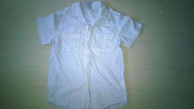 Лот: 7565373. Фото: 1. Рубашка на мальчика 9-11 лет б... Рубашки, блузки, водолазки