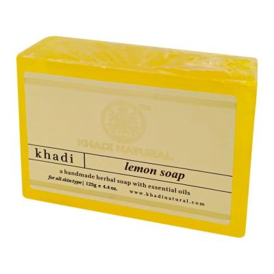 Лот: 22073787. Фото: 1. Натуральное мыло с лимоном Khadi... Мёд, продукты пчеловодства