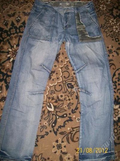Лот: 2032735. Фото: 1. стильные джинсы на 54 размер. Брюки, джинсы, шорты