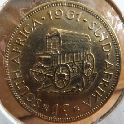 Лот: 3723275. Фото: 1. ЮАР 1 цент 1961г. Африка