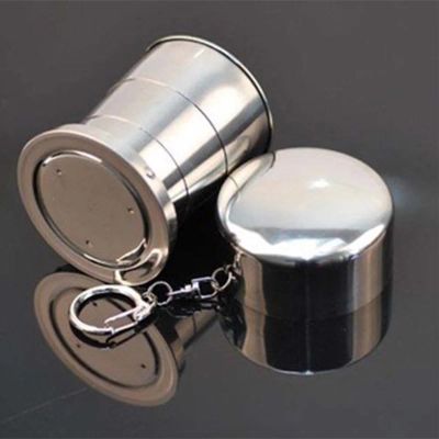 Лот: 4551940. Фото: 1. Складная рюмка из нержавеющей... Туристическая, походная мебель