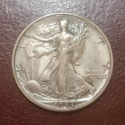 Лот: 21734820. Фото: 1. 50 центов 1944 года. США. Шагающая... Америка