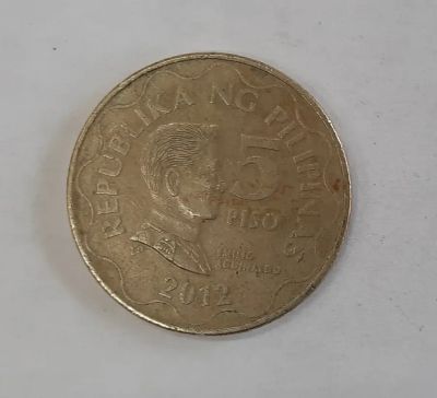 Лот: 21181177. Фото: 1. Монета Филиппины 5 писо 2012г. Азия