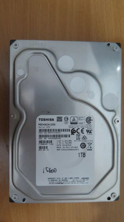 Лот: 21249371. Фото: 1. Жесткий диск Toshiba 1 Tb (MG04ACA100N... Жёсткие диски