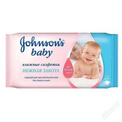 Лот: 1251138. Фото: 1. детские салфетки johnson & johnson... Детская гигиена