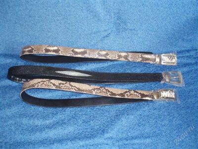 Лот: 844813. Фото: 1. ремни из питона и ската. Ремни, пояса