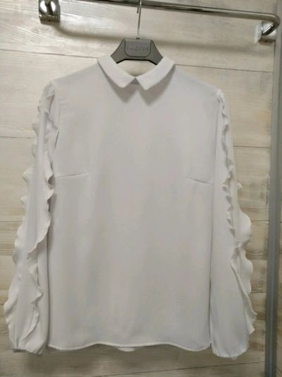 Лот: 14572845. Фото: 1. Блуза белая, р. 44. Блузы, рубашки