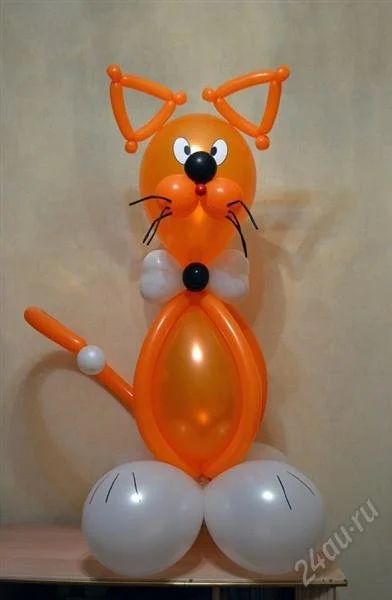 Лот: 953896. Фото: 1. Кот из воздушных шаров. Фигурки, статуэтки