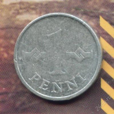 Лот: 2195021. Фото: 1. финляндия 1 пенни 1971 (алюминь... Европа