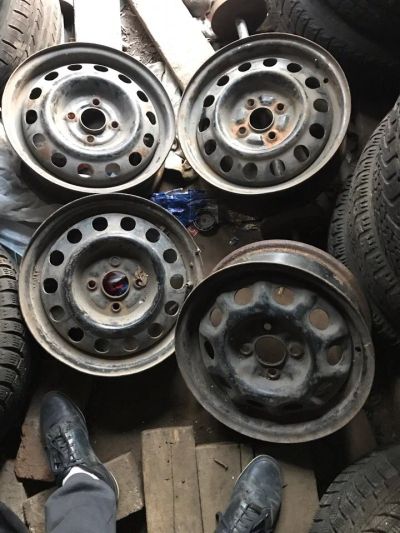 Лот: 12622503. Фото: 1. штампы r14 4:100 toyota filder... Диски