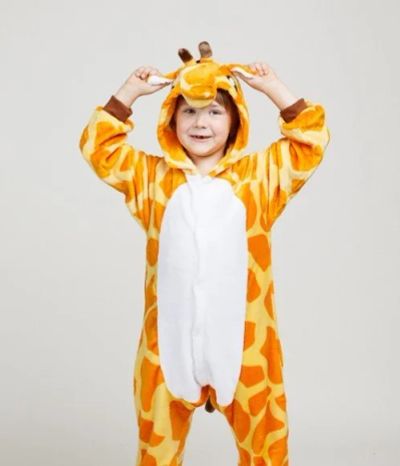 Лот: 11977653. Фото: 1. Детский кигуруми "Жираф"- универсальный... Детские карнавальные, праздничные костюмы