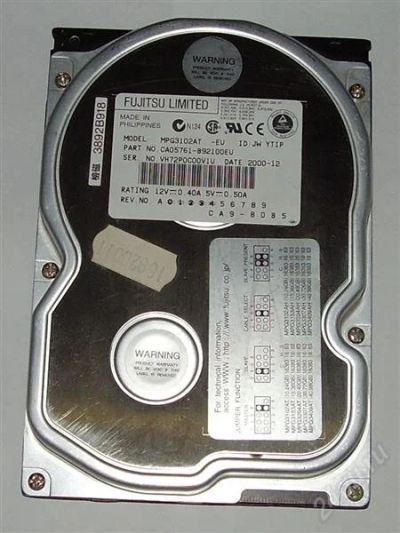 Лот: 1220248. Фото: 1. Жесткий диск IDE 10 Gb Fujitsu... Жёсткие диски (HDD)
