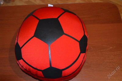Лот: 1572609. Фото: 1. Игрушка-подушка мяч футбольный... Мягкие