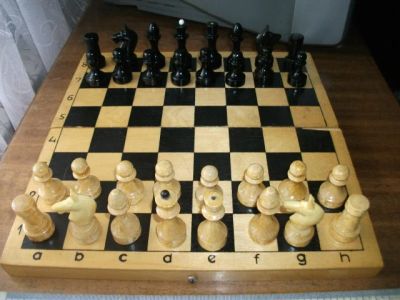 Лот: 6112576. Фото: 1. Шахматы фигуры шахматные + доска... Шахматы, шашки, нарды