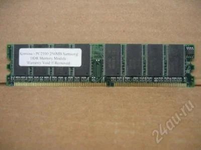 Лот: 836158. Фото: 1. Samsung pc2100u 256mb CL2.5 DDR. Оперативная память