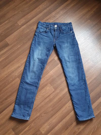 Лот: 19343150. Фото: 1. Джинсы утепленные 170 размер... Брюки, шорты, джинсы