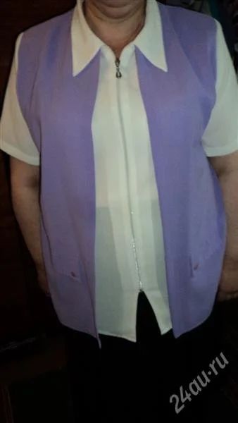 Лот: 1861557. Фото: 1. Блузка двойная. Блузы, рубашки, водолазки