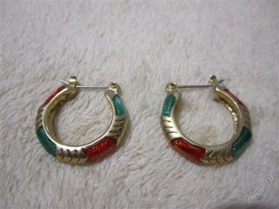 Лот: 2111863. Фото: 1. Сережки 3. Серьги, каффы