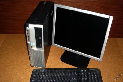 Лот: 4066597. Фото: 1. 2-ядерный Hewlett Packard с 2... Компьютеры в сборе