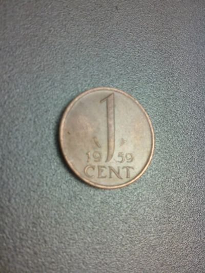Лот: 8222989. Фото: 1. 1 цент 1959 год Нидерланды. Европа