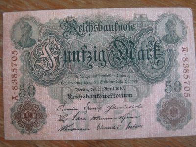 Лот: 17820813. Фото: 1. Германия 50 марок 1910 года. Германия и Австрия