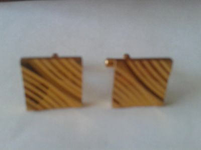 Лот: 6413637. Фото: 1. Запонки СССР из желтого сплава... Другое (коллекционирование, моделизм)