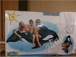 Лот: 414207. Фото: 1. Надувной кит. Дайвинг, подводная охота