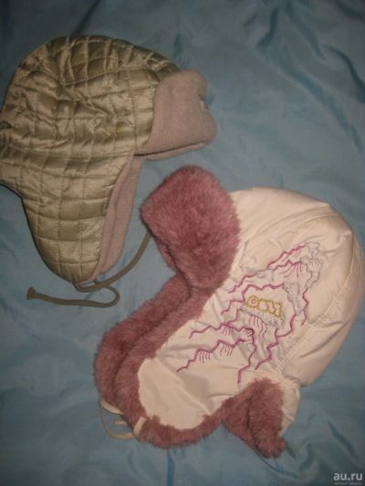 Лот: 15014100. Фото: 1. Две теплые зимние шапки 54 - 55... Головные уборы