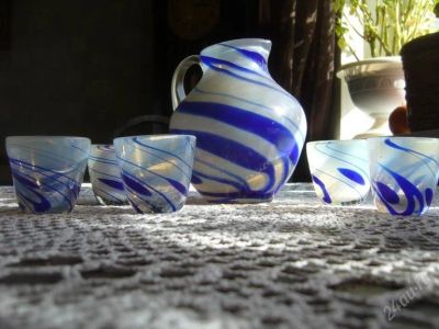 Лот: 2133614. Фото: 1. Кувшин со стопками (дешевле не... Кружки, стаканы, бокалы