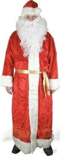 Лот: 6481884. Фото: 1. Костюм Дед Мороз (шили сами) тулуп... Взрослые карнавальные костюмы