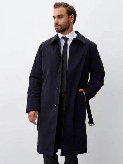 Лот: 25899106. Фото: 1. Тренч Ostin Мужской черный р... Верхняя одежда