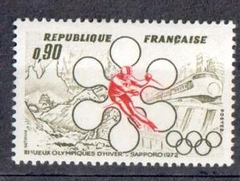 Лот: 5909372. Фото: 1. Франция 1972 Олимпиада Саппоро... Марки