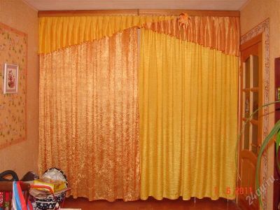 Лот: 999701. Фото: 1. Комплект (штора+ламбрекен) в детскую. Шторы, тюль