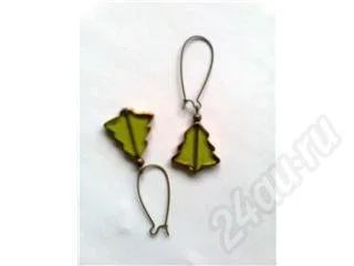 Лот: 417894. Фото: 1. Сережки-елочки. Серьги, каффы