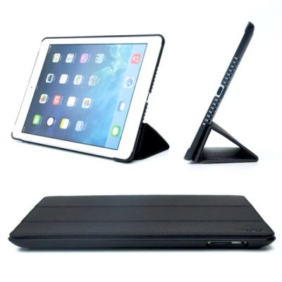 Лот: 3723593. Фото: 1. Чехол кожаный черный iPad Air... Чехлы, обложки