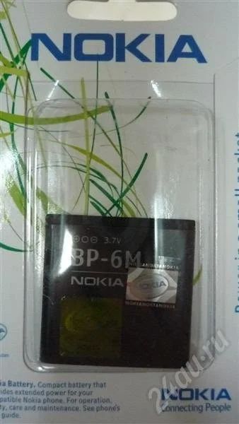 Лот: 535099. Фото: 1. Батарея Nokia BP-6M для Nokia... Аккумуляторы
